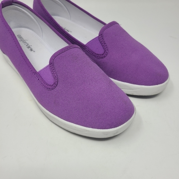 Comfort View | Women's Purple J. Dottie Slip-On Canvas Shoes (Size 9M) - Picture 3 of 12